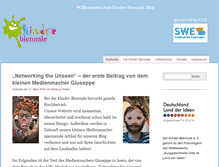 Tablet Screenshot of blog.kinderbiennale.net